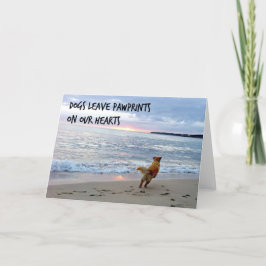 Hunde verließ Pfoten auf unseren Herzen! Karte