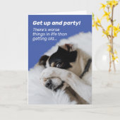 Hunde verstecken Gesicht - es gibt schlimmere Ding Karte (Gelbe Blume)