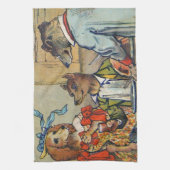 Hunde Viktorianisch Dinner Dress Doggy Geschirrtuch (Vertikal)