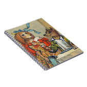 Hunde Viktorianisch Dinner Dress Doggy Notizblock (Rechte Seite)