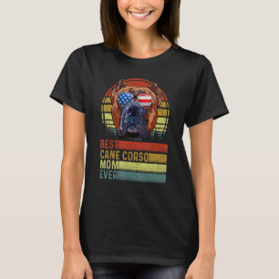 Hunde Vintage Beste Cane Corso Mama je Muttertag P T-Shirt
