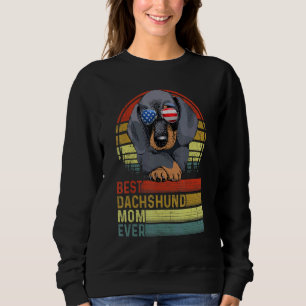 Hunde Vintage beste Dackel Mama je Muttertag Jungt Sweatshirt