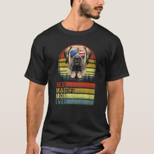 Hunde Vintage beste Mastiff Mama je Muttertag Welp T-Shirt