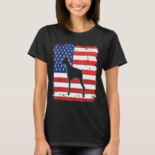 Hunde Vintage Dobermann Pinscher Hund Us Amerikani T-Shirt