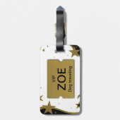 Hunde VIP Sehr wichtig Heimtiere Gepäckanhänger (Rückseite vertikal)