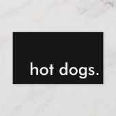 Hunde. Visitenkarte (Vorderseite)