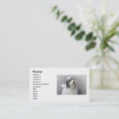 Hunde Visitenkarte (Stehend Vorderseite)