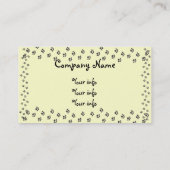 Hunde-Visitenkarte Visitenkarte (Rückseite)