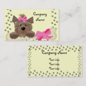 Hunde-Visitenkarte Visitenkarte (Vorne/Hinten)