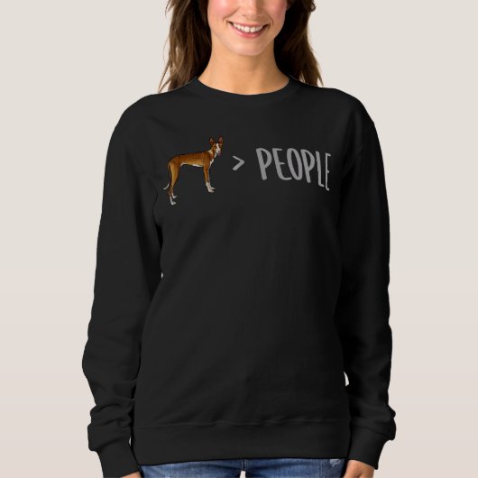 Hunde von Ibizan sind größer als Menschen Sweatshirt (Vorderseite)