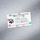 Hunde von Paws Magnetische Visitenkarte (Beispiel)