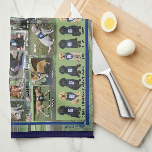 Hunde von WCC Geschirrtuch 2013 (Viertel Falte)