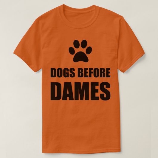 Hunde vor Dames Funny T-Shirt (Design vorne)