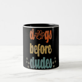 Hunde vor Typen | Die besten Geschenke für Hundebe Zweifarbige Tasse