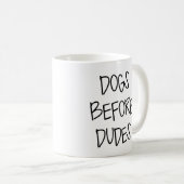 Hunde vor Typen Kaffeetasse (VorderseiteRechts)