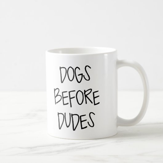 Hunde vor Typen Kaffeetasse (Rechts)