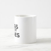 Hunde vor Typen Kaffeetasse (Mittel)