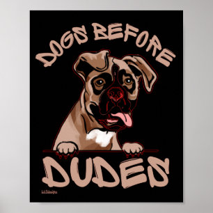 HUNDE VOR TYPEN Olde English Bulldog lustiger Hund Poster