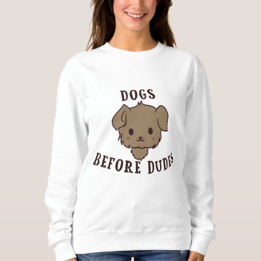 Hunde vor Typen Sweatshirt (Vorderseite)