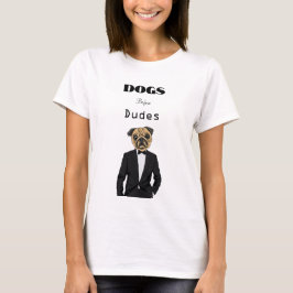 Hunde vor Typen T-Shirt