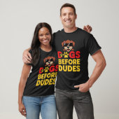 Hunde vor Typen T-Shirt (Unisex)
