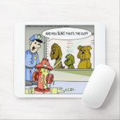Hunde-VS-Hydrantenpolizei - Fantastische Geschenke Mousepad (Mit Mouse)