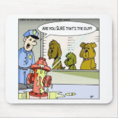 Hunde-VS-Hydrantenpolizei - Fantastische Geschenke Mousepad (Vorne)