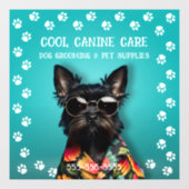 Hunde wachsen fensteraufkleber (Blatt)