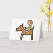 Hunde wachsen karte (Gelbe Blume)