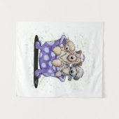 Hunde wachsen Kunst Wandteppich (Vorderseite (Horizontal))