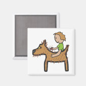 Hunde wachsen magnet (Vorderseite/Rückseite)