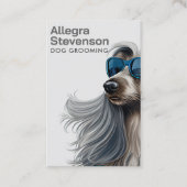 Hunde wachsen moderne, einfache Typografie Visitenkarte (Vorderseite)