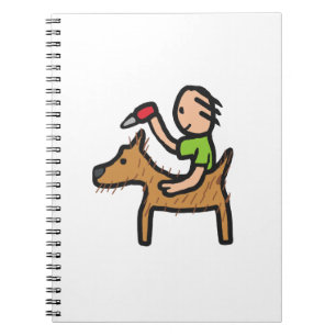 Hunde wachsen notizblock