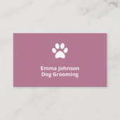 Hunde wachsen | rosa Visitenkarte (Vorderseite)