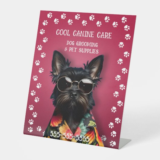 Hunde wachsen sockelschild (Vorderseite)