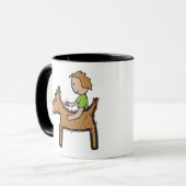 Hunde wachsen tasse (Vorderseite Links)