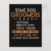Hunde wachsen Tiere Tattooid Hund Groomer Postkarte (Vorderseite)