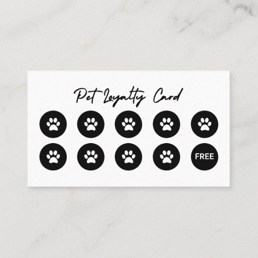 Hunde wachsen treuekarte (Rückseite)