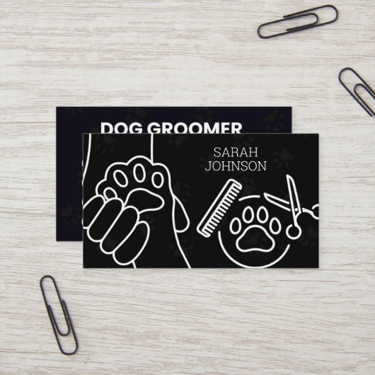 Hunde wachsen visitenkarte (Vorderseite/Rückseite Beispiel)