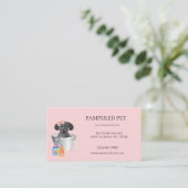 Hunde wachsen Visitenkarten Visitenkarte (Stehend Vorderseite)