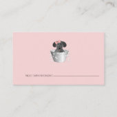 Hunde wachsen Visitenkarten Visitenkarte (Rückseite)