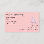 Hunde wachsen Visitenkarten Visitenkarte (Rückseite)