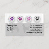 Hunde wachsen Visitenkarten Visitenkarte (Vorderseite)