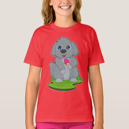 Hunde Waffeleis T-Shirt (Vorderseite)