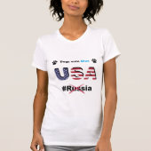 Hunde wählen Blue USA, nicht Russland, liberaler W T-Shirt (Vorderseite)