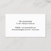 Hunde Walker Haustier Sitzen glücklicher Hund, der Visitenkarte (Rückseite)