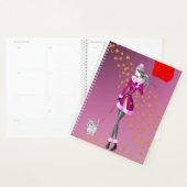 Hunde Walker Herbst bleibt rosa Planer (Anzeige)