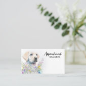 Hunde Walker Labrador Puppy Pet Sitter Business Terminkarte (Stehend Vorderseite)
