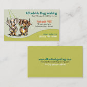 Hunde Walker Pet Business Dackeln Visitenkarte (Vorne/Hinten)