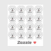 Hunde Walking Erinnerung Leash Übung Bujo Planer Aufkleber (Blatt)